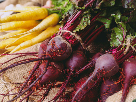 beetroots laying on a table