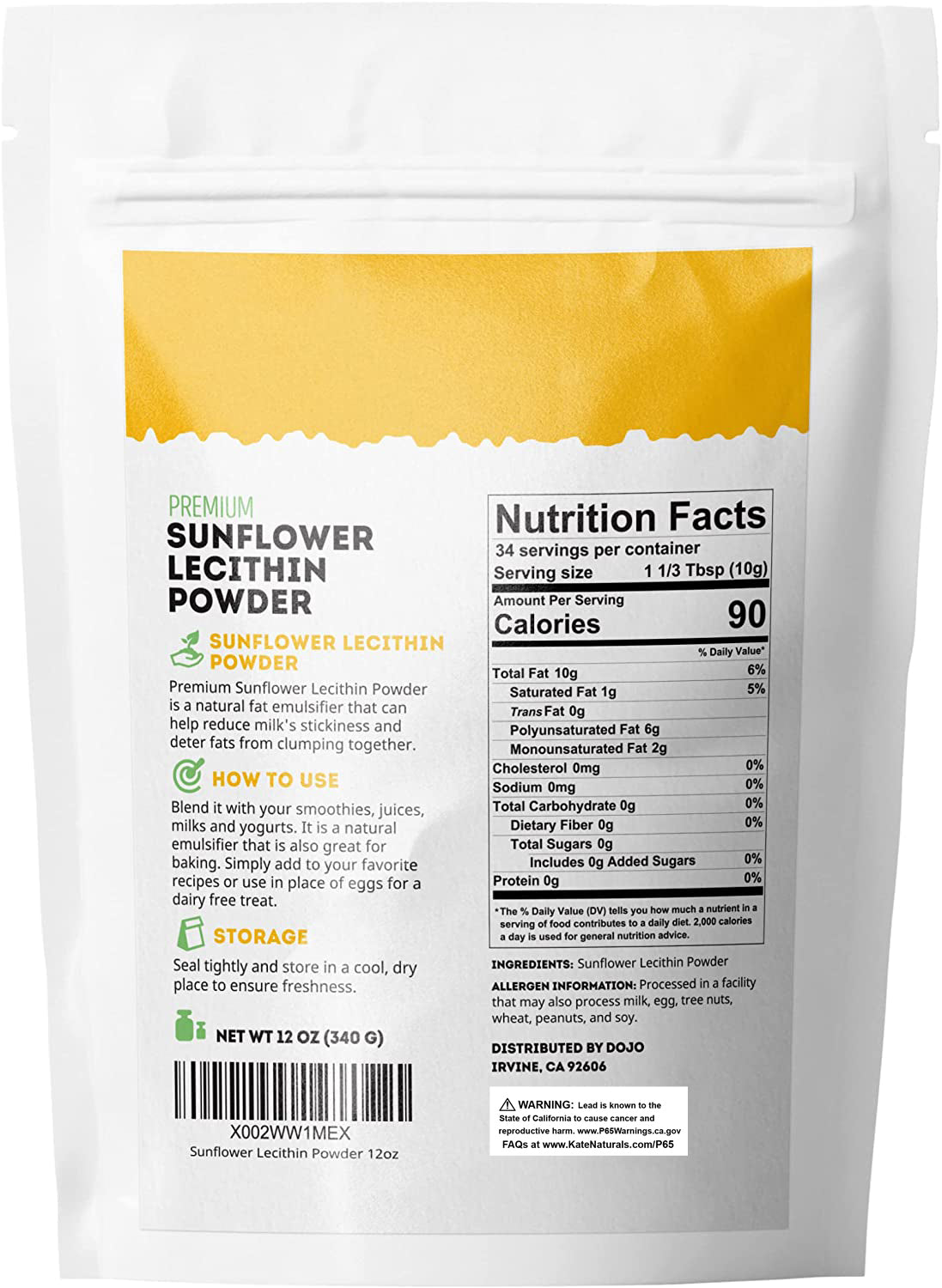 Sunflower Lecithin Powder