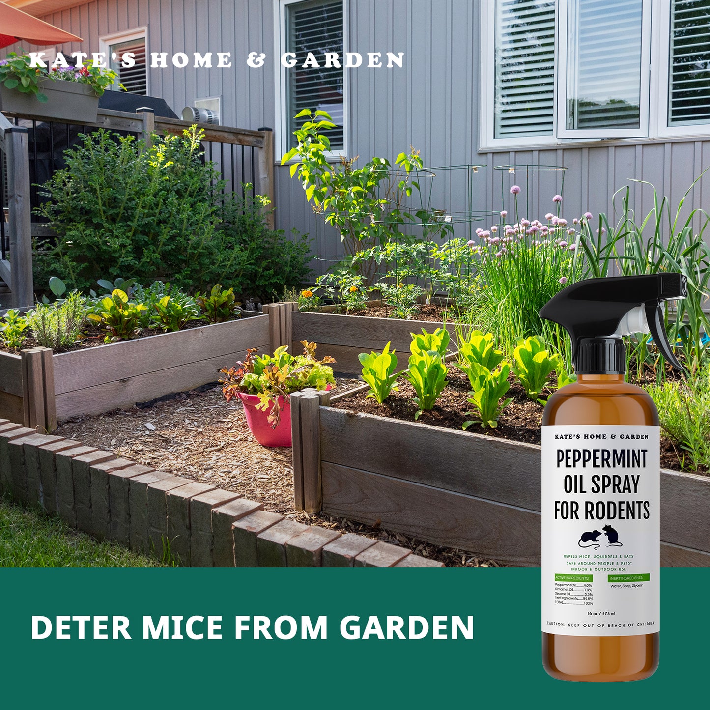 Rodent Repellent Spray with Peppermint Oil