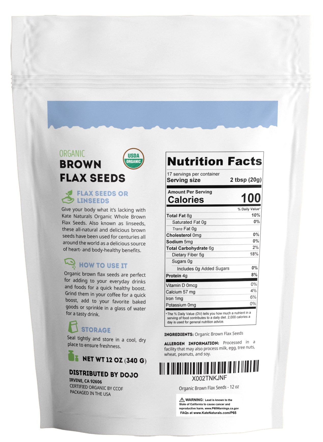 Organic Brown Flax Seeds