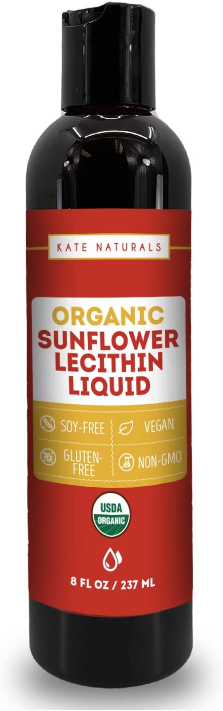 Organic Sunflower Lecithin Liquid by Kate Naturals