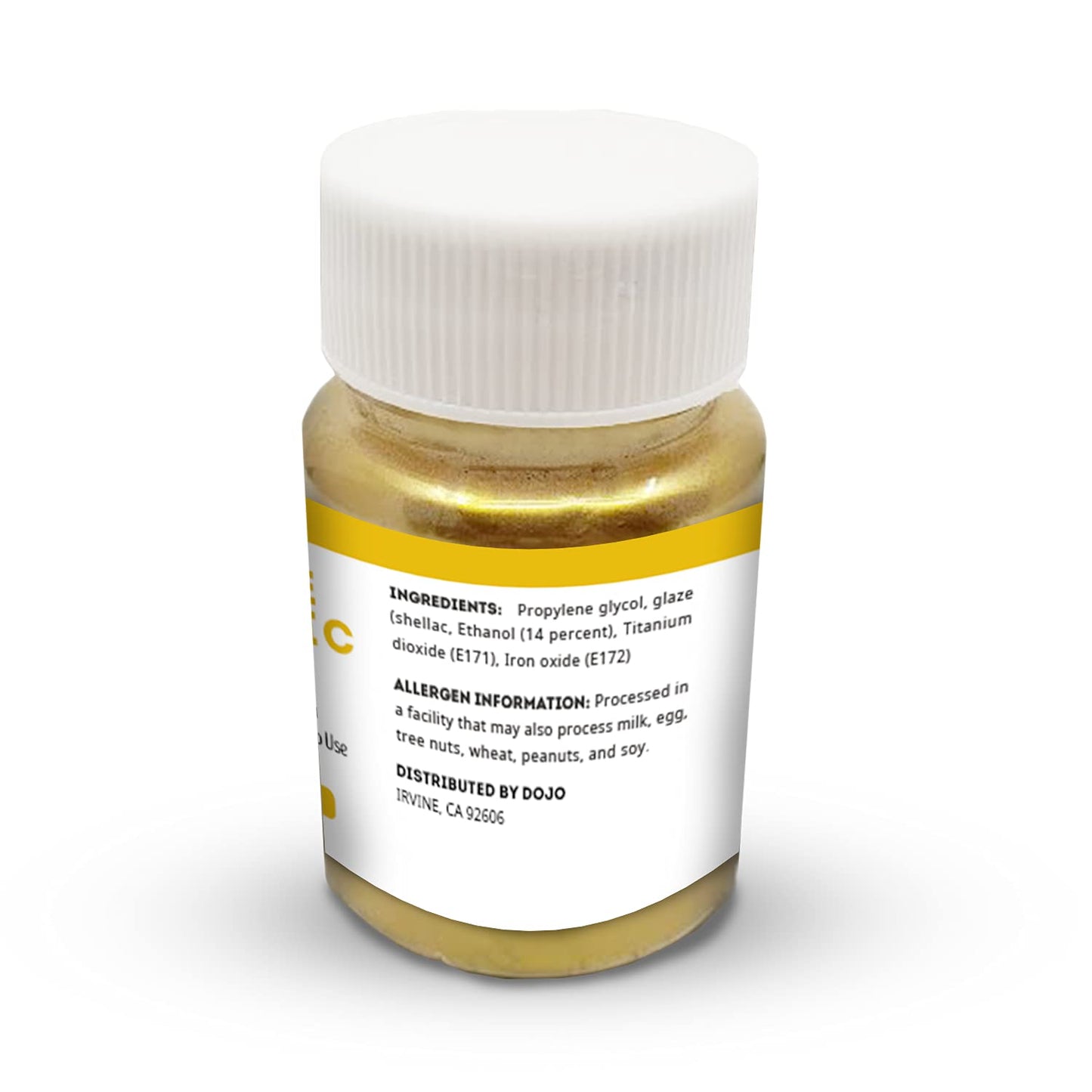 Edible Metallic Gold Dust for Cake Decorating Edibles & Cookies (0.5 fl oz) - Kate Naturals.