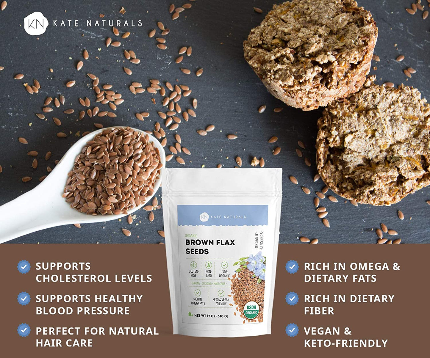 Organic Brown Flax Seeds