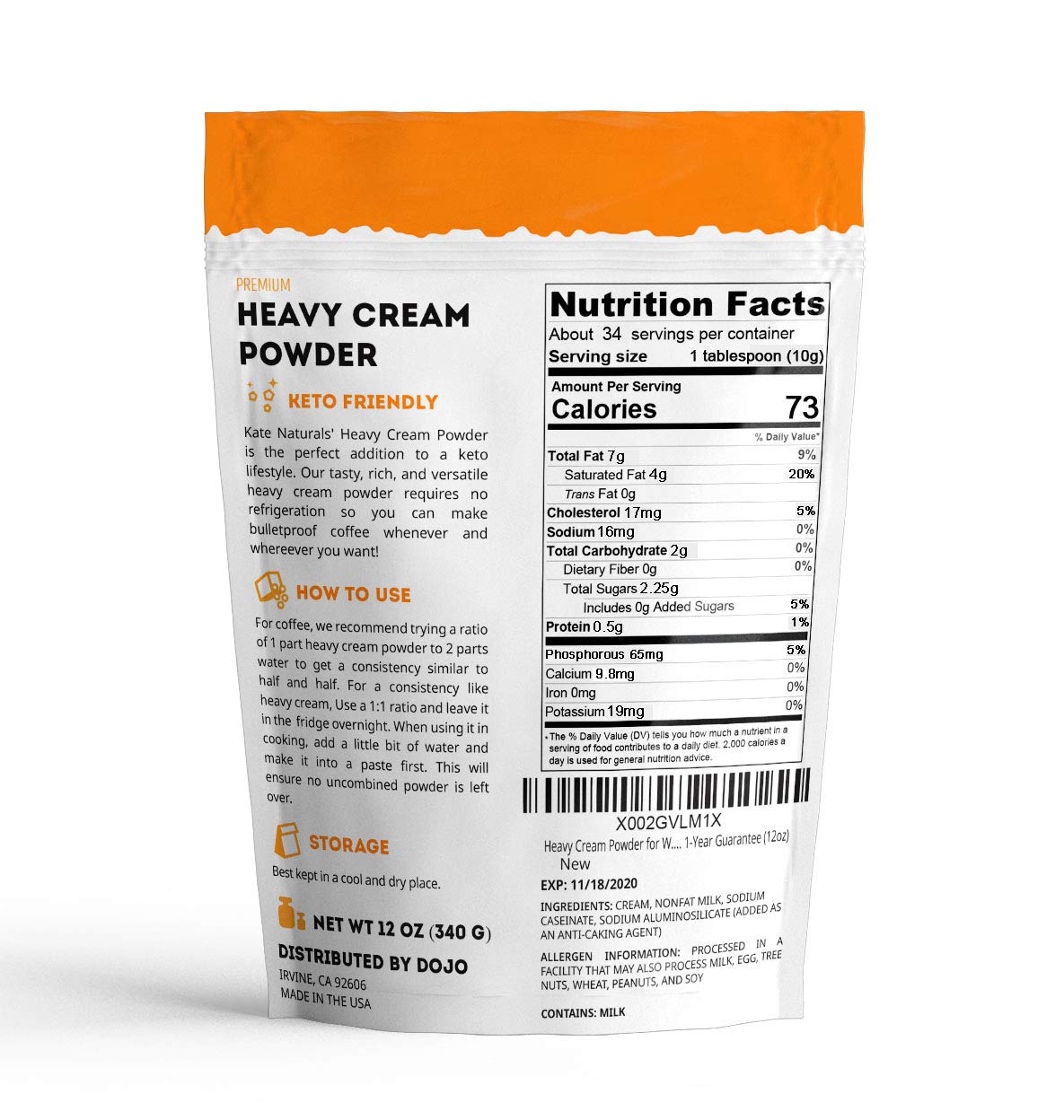 Heavy Cream Powder (12oz)