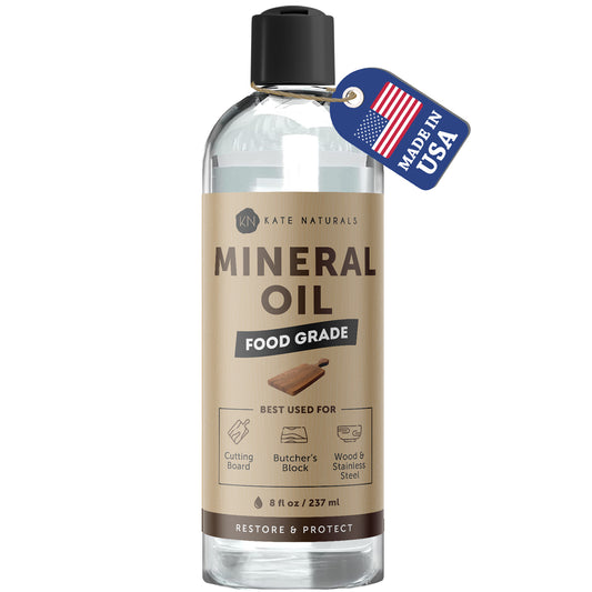 Mineral Oil for Cutting Board Oil (8oz) - Kate Naturals