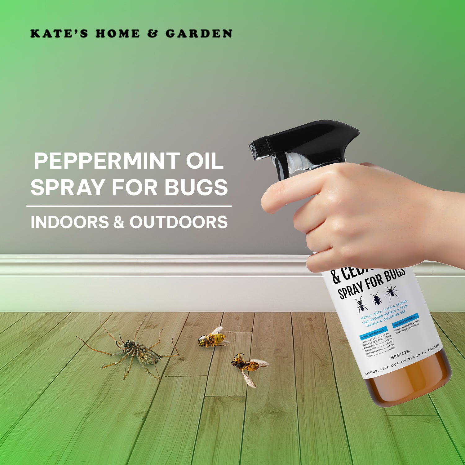 house and garden bug spray Insect & Pest Control Spray 16oz by Kate's Garden – Kate Naturals