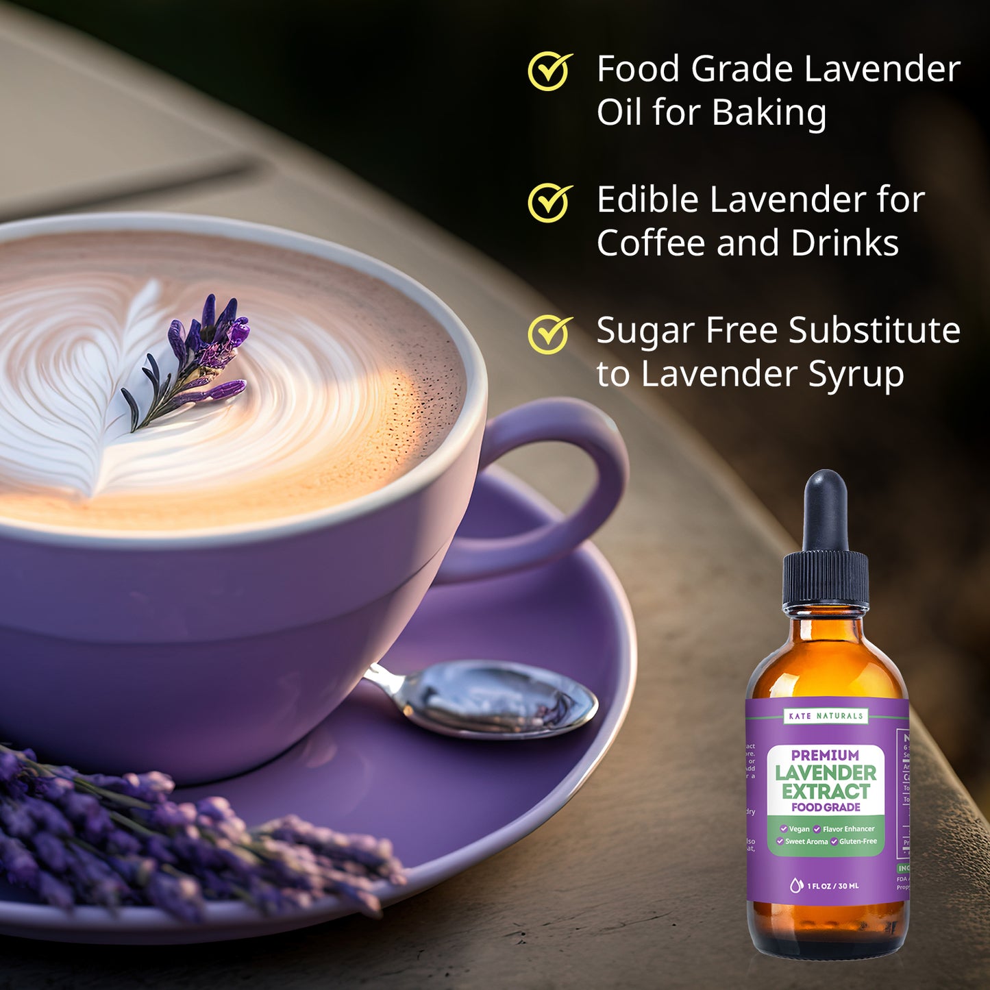 Premium Pure Lavender Extract - 1 oz