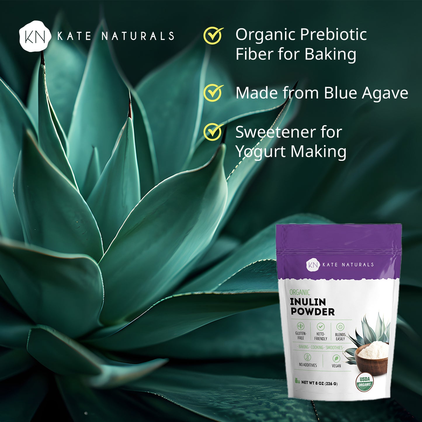 Organic Inulin Powder (Blue Agave)