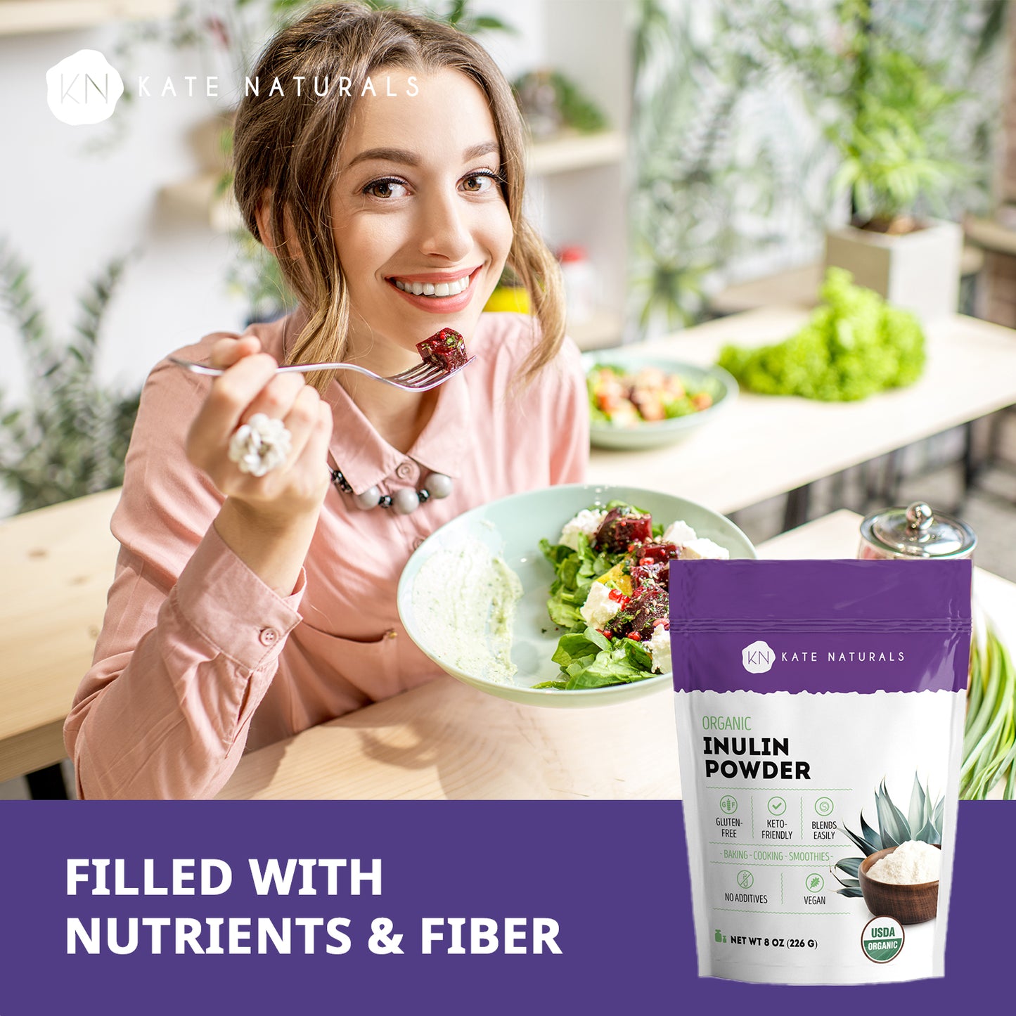 Organic Inulin Powder (Blue Agave)