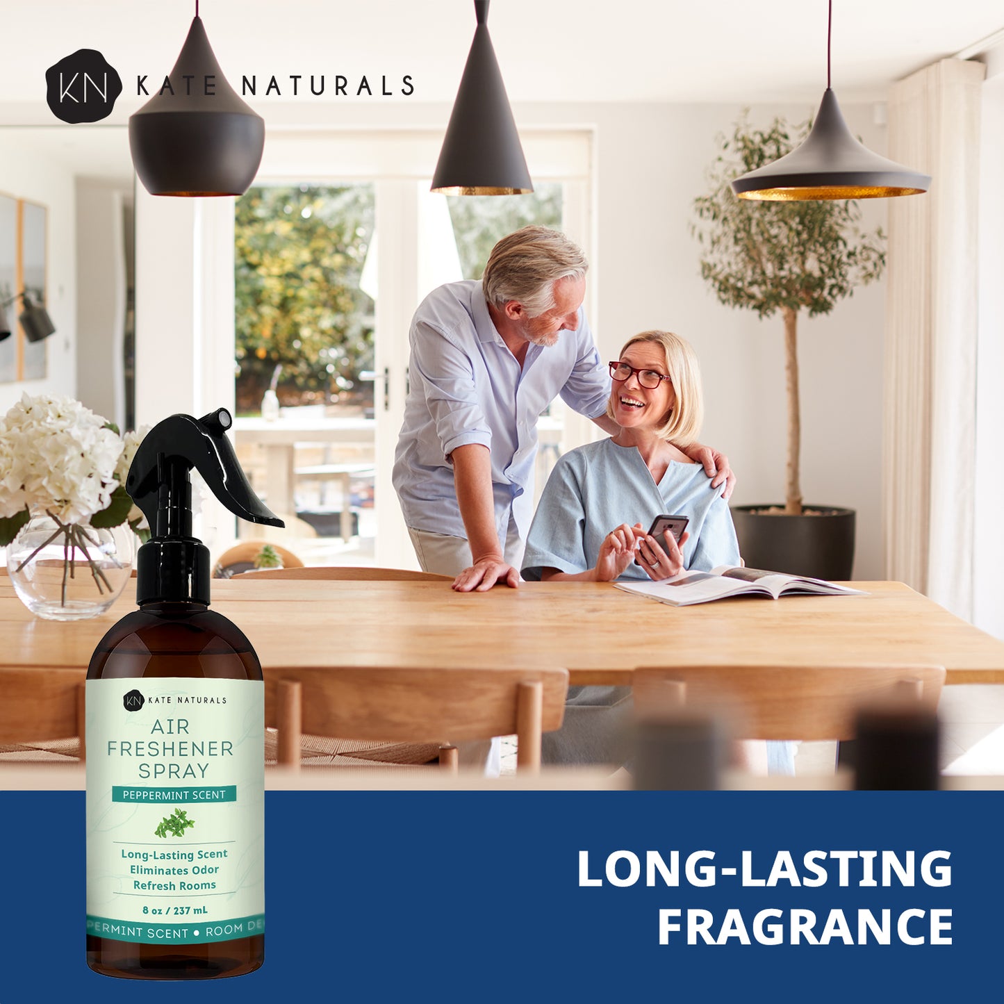 Air Freshener Spray Peppermint Scent - Kate Naturals (8 fl oz)