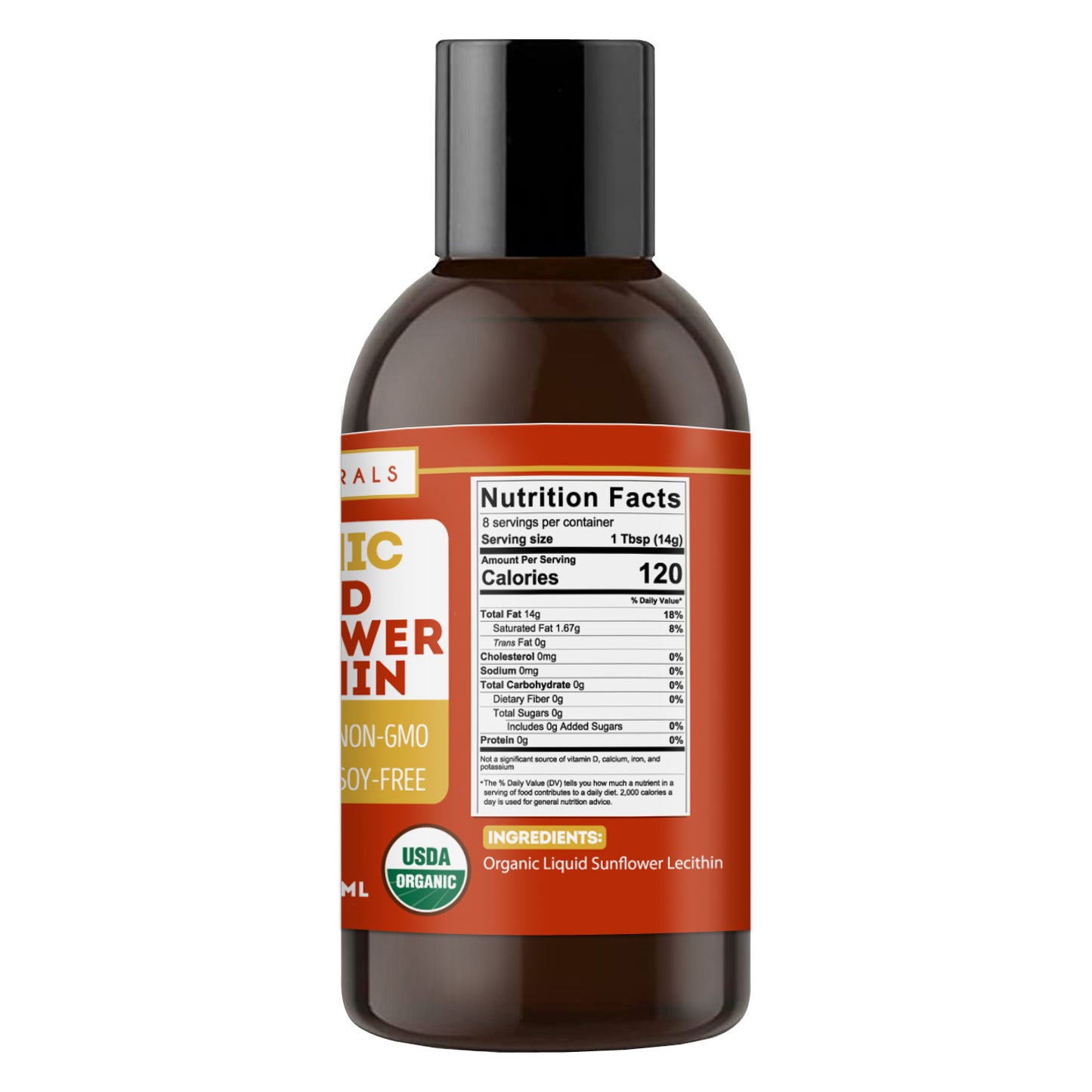 Kate Naturals Organic Sunflower Lecithin Liquid