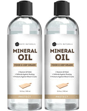 Load image into Gallery viewer, Mineral Oil Food Grade 12oz (2-Pack) - Kate Natural