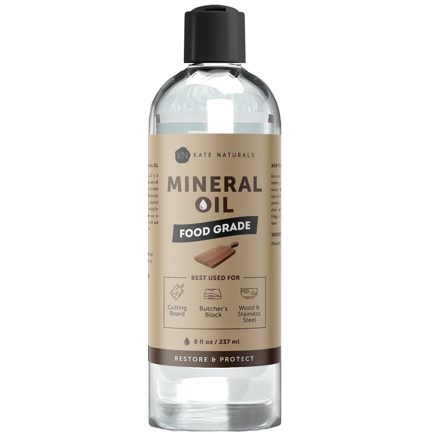 Kate Naturals Cutting Board Mineral Oil