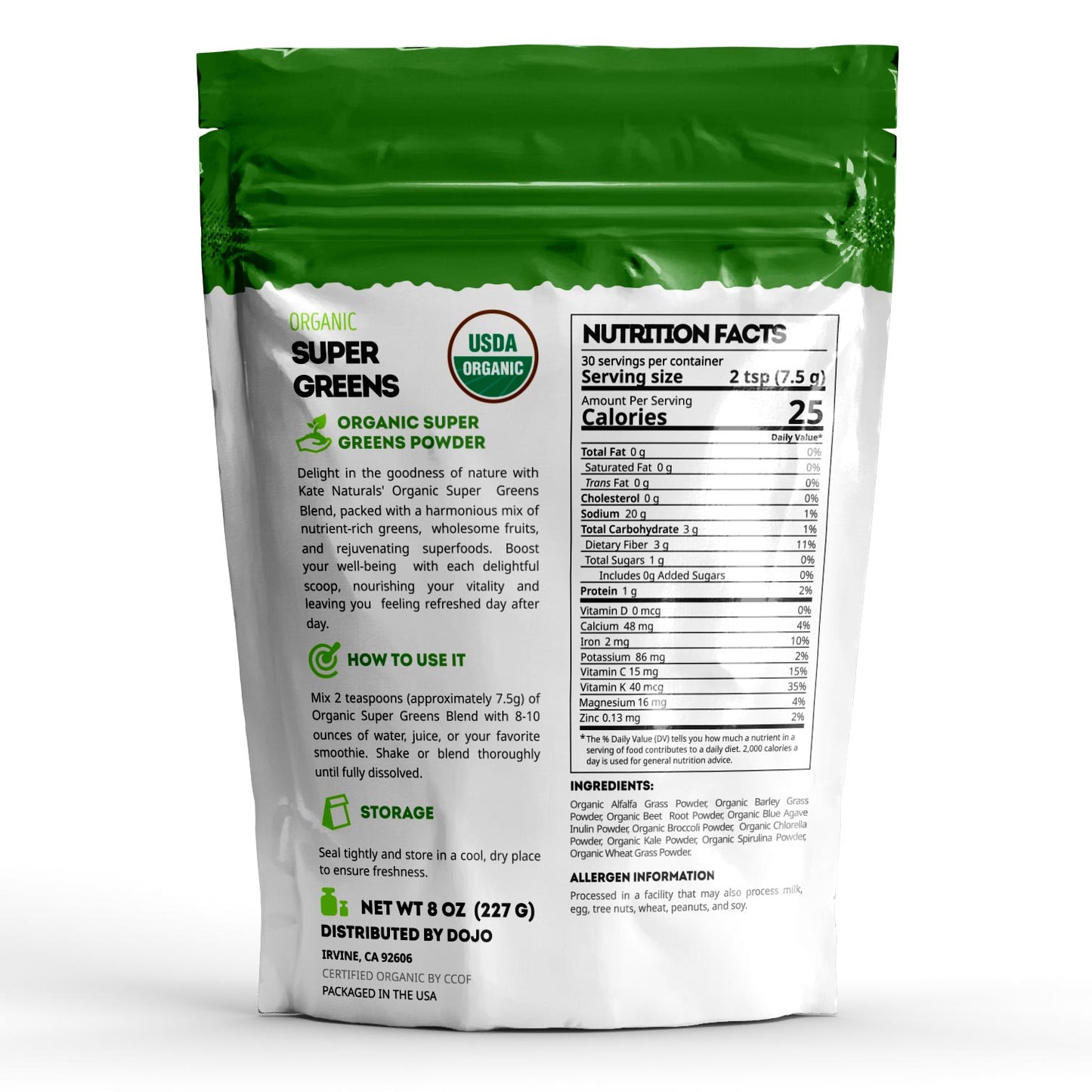 Organic Super Greens Powder