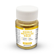 Load image into Gallery viewer, Edible Metallic Gold Dust for Cake Decorating Edibles &amp; Cookies (0.5 fl oz) - Kate Naturals.