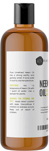 Neem Oil - 16 oz with High Azadirachtin Content