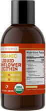 Load image into Gallery viewer, Organic Sunflower Lecithin Liquid by Kate Naturals