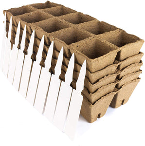 Seed Starter Peat Pots Tray